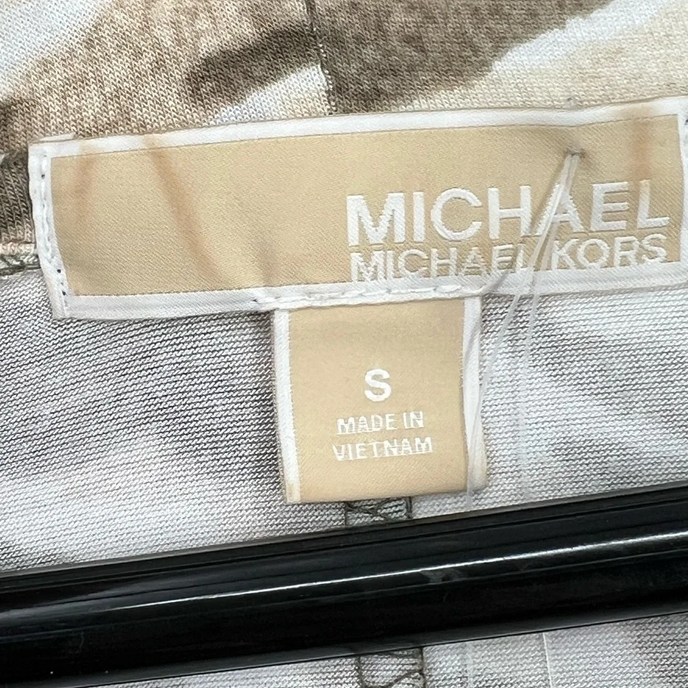 MICHAEL KORS MAXI DRESS IN CAMO, SLIPON SOFT‎ FABRIC